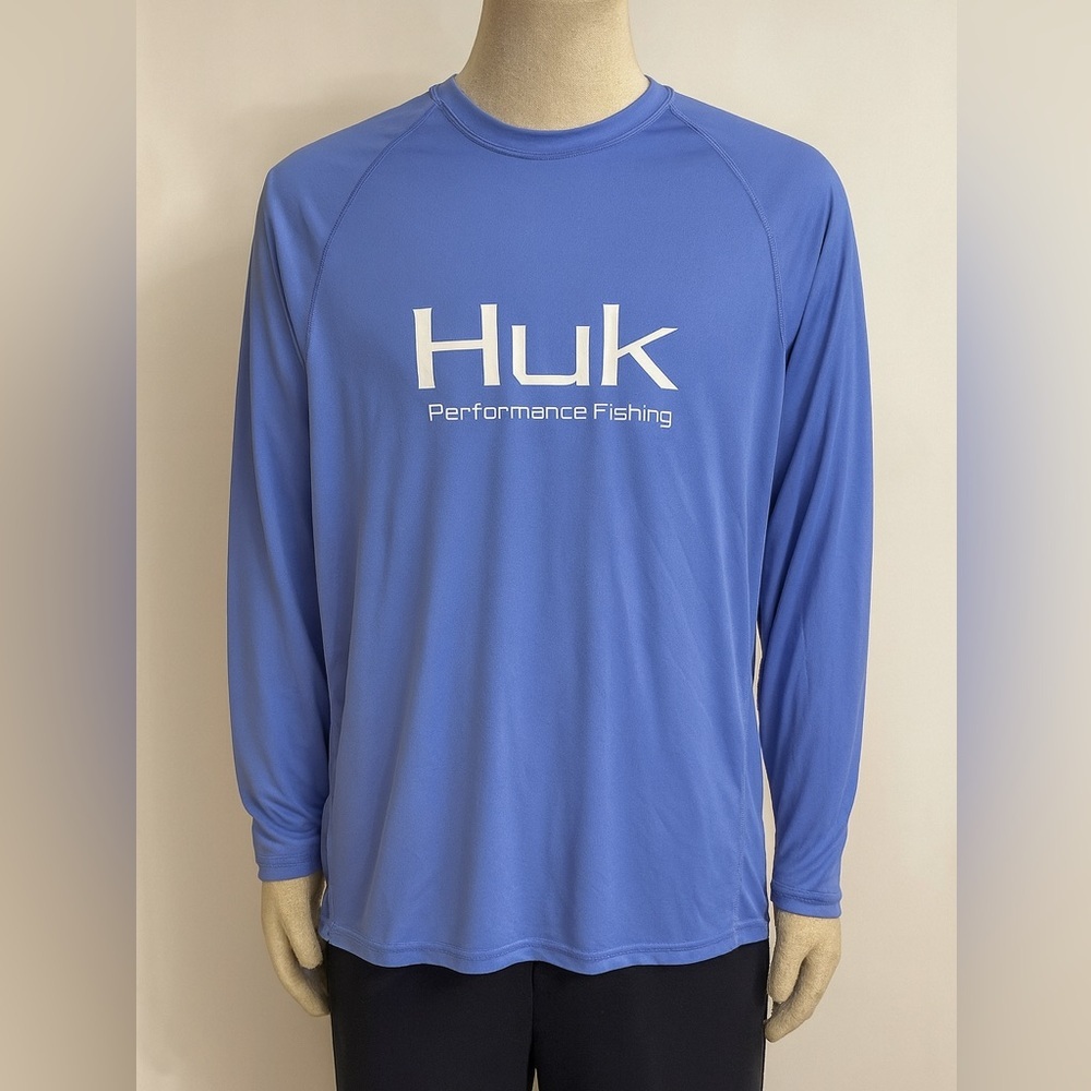Huk Performance Fishing Shirt in Light Blue